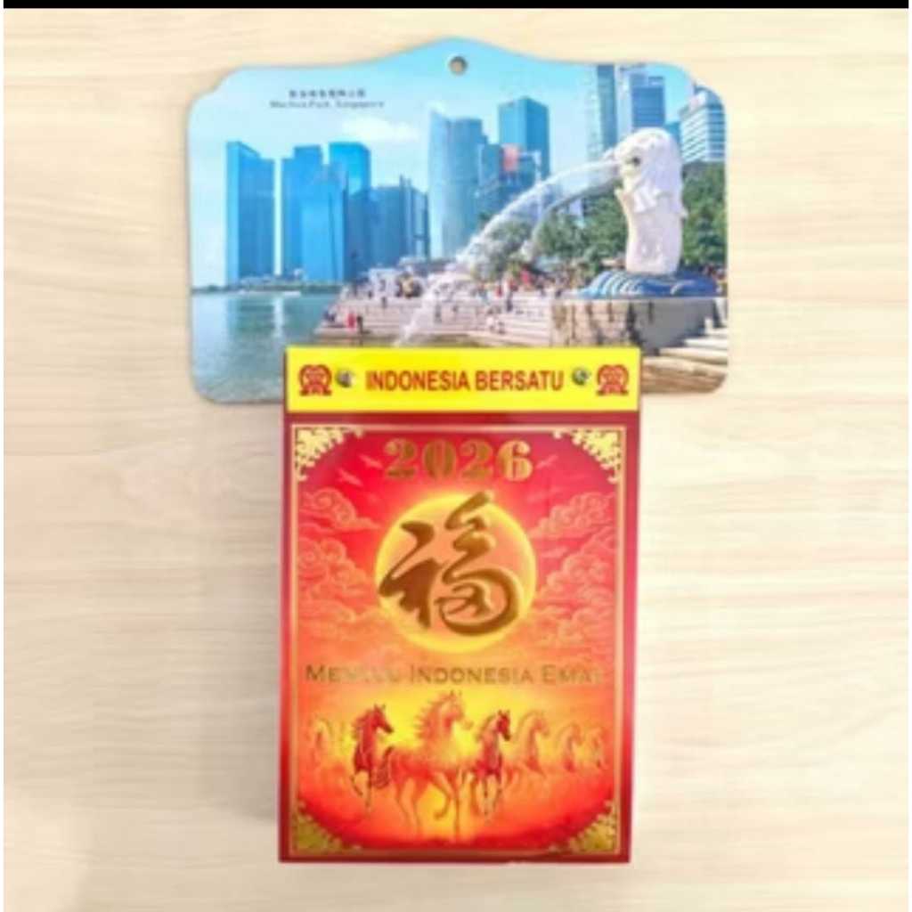 KALENDER HARIAN 2026 / KALENDER DINDING PAPAN TEMA PEMANDANGAN / KALENDER SOBEK / KALENDER 3 IN 1 JA