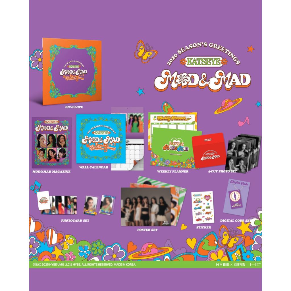 [BOOKED] SEASON'S GREETINGS 2026 KATSEYE [FULLSET] SG SG26 2026 MOD MAD MOD&MAD SEASONS SEASON GREET