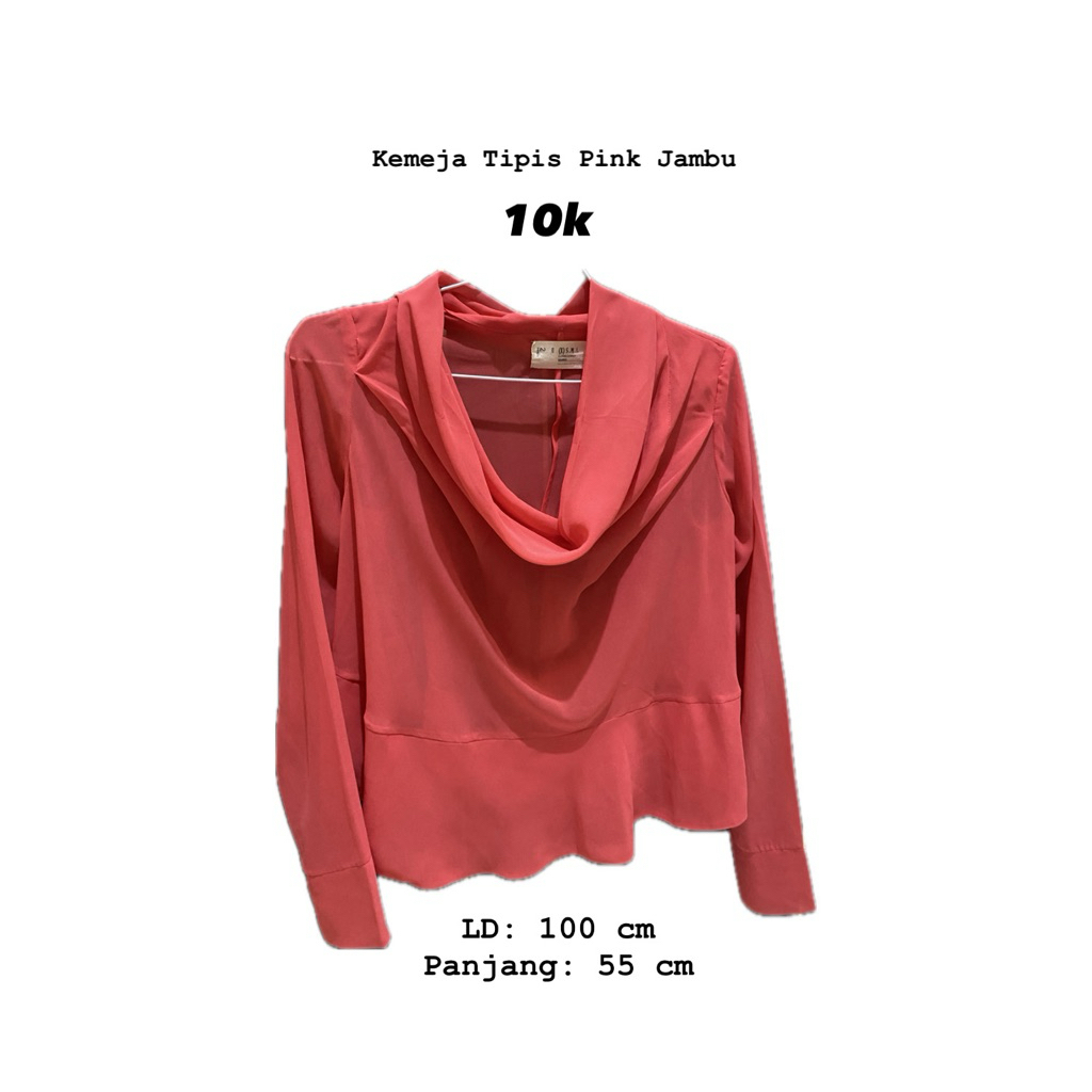 Kemeja Tipis Transparan / Outer / Top wanita