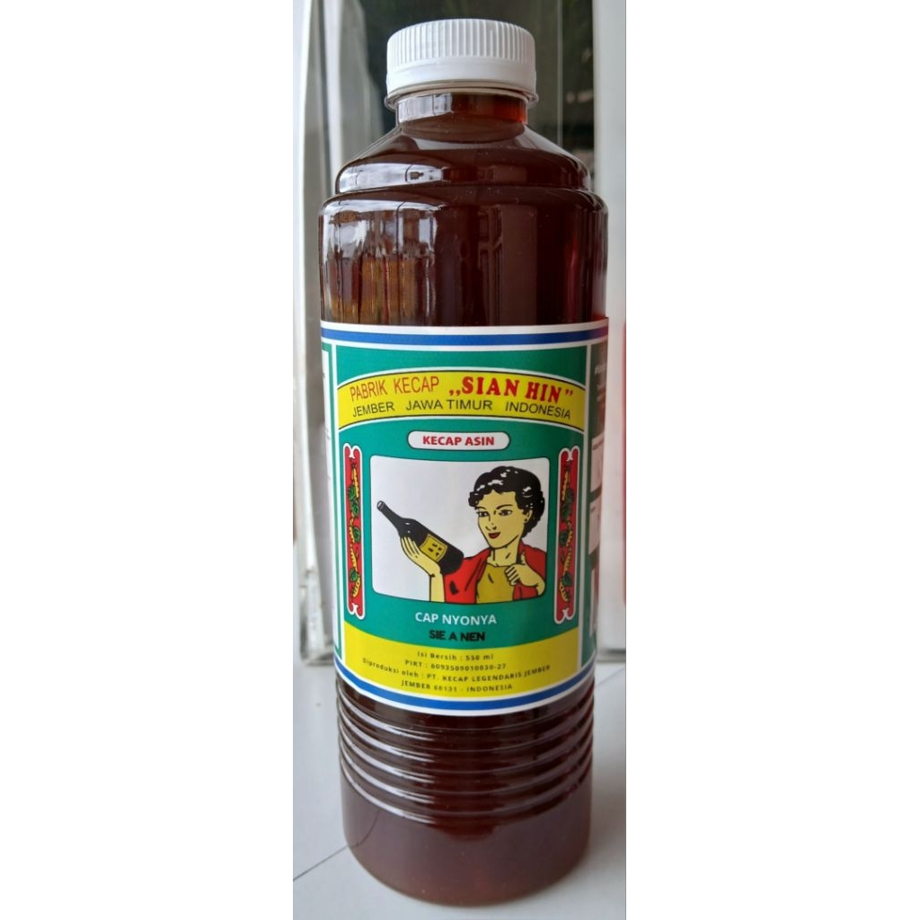 Kecap Asin Cap Nyonya Sian Hin Sien Hin Jember 550ml