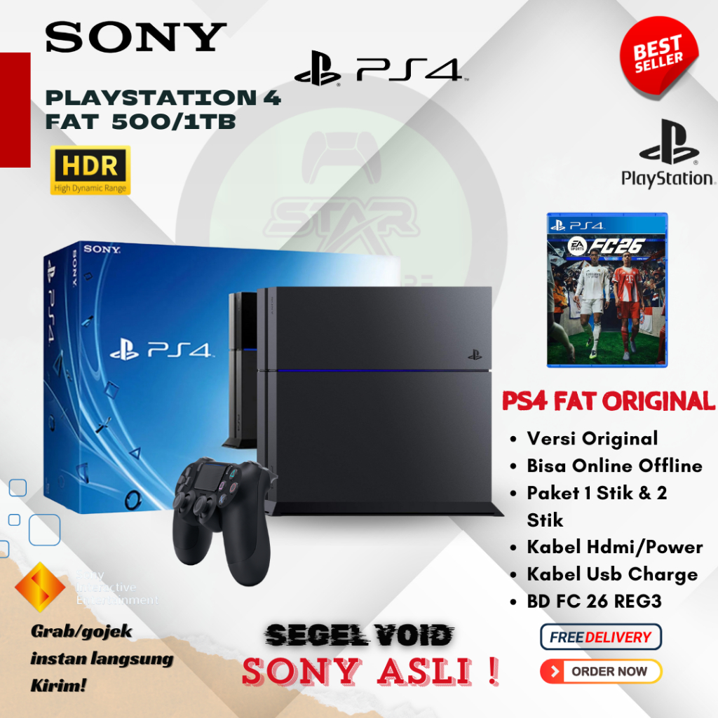 Ps4 Fat Cuh 12 Playstation 4 Fw Original Bonus Bd Fc 26 Reg3