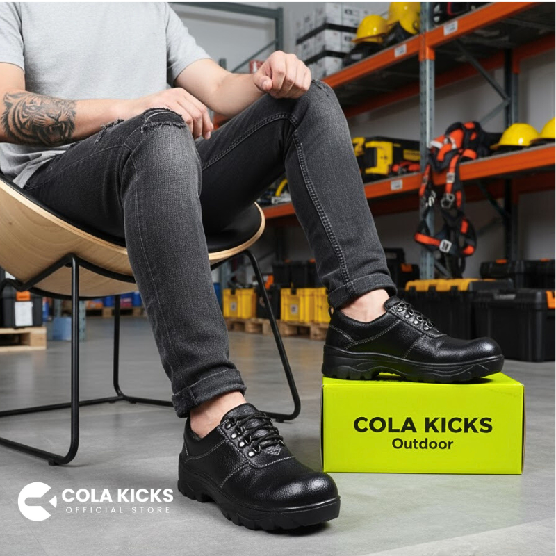 NEW DEALS SEPATU SAFETY UJUNG BESI SEPATU BOOTS PRIA PROYEK KERJA PRIA SAFETY SHOES JOGGER KITCHEN