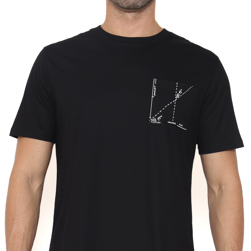 Planet Surf Clothing Kaos lengan pendek Pria Hister Men Tee Planet Surf