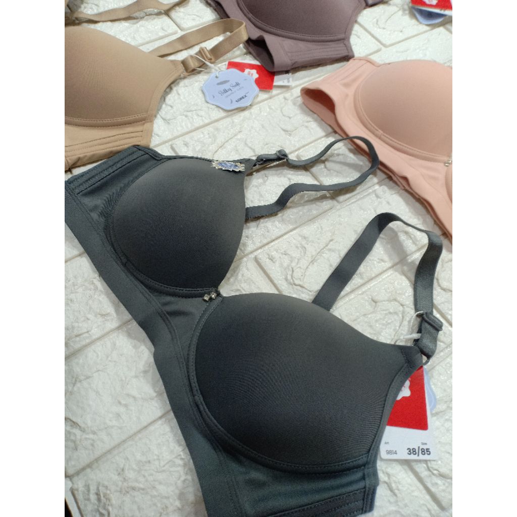 Bra Sorex 9814 9815 || BH merek sorex Tanpa kawat Silky Soft