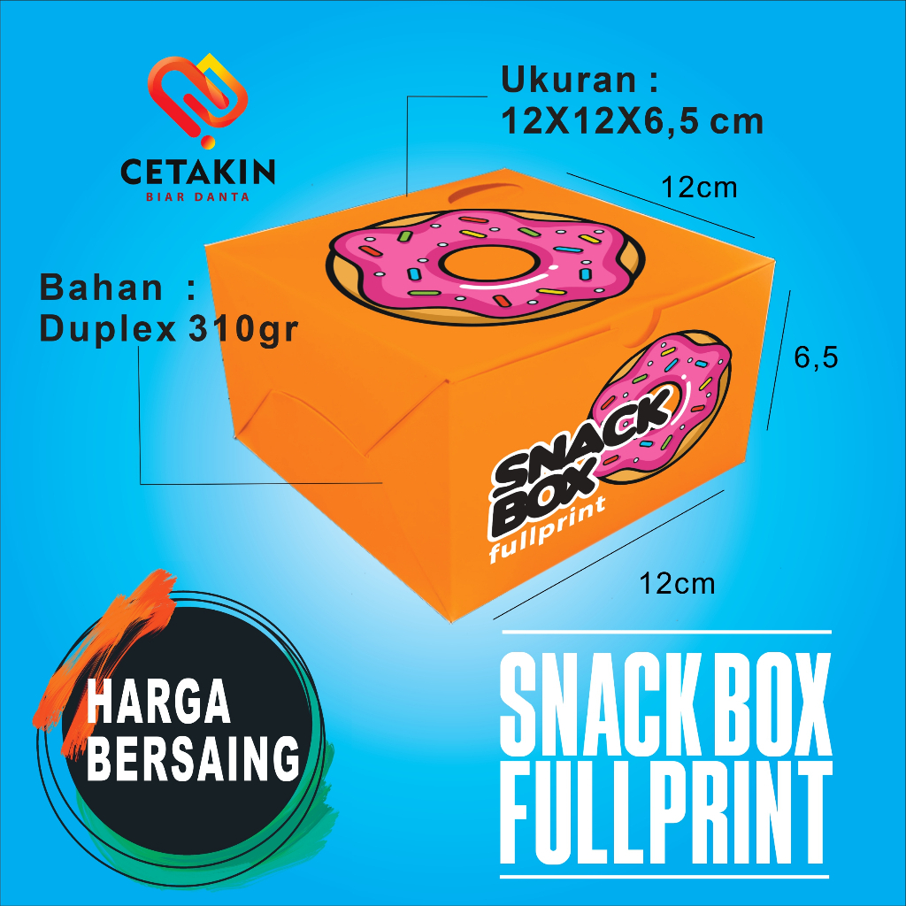 Kotak Snack Box/Dus Katering Catering/Box Kue/Kotak Nasi Custom