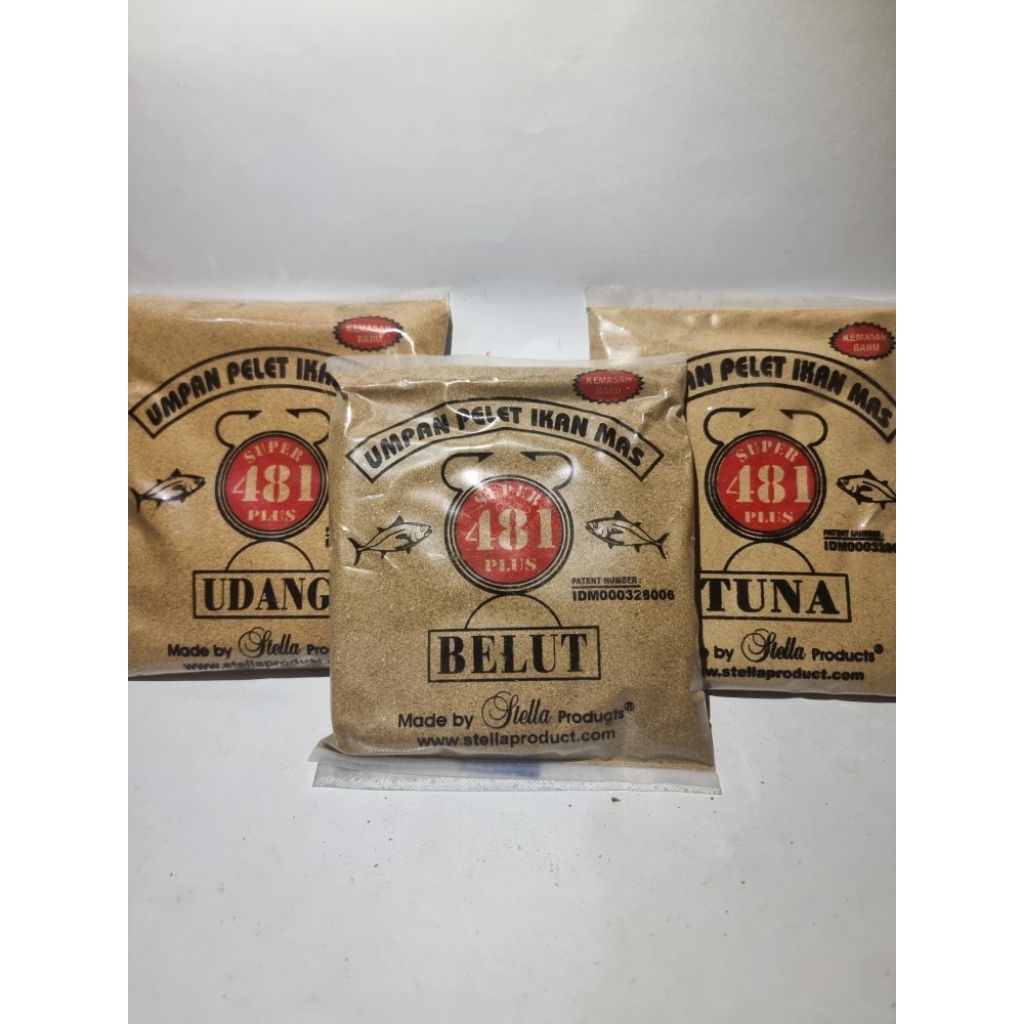 UMPAN PELET 481 UDANG BELUT TUNA BY STELLA SUPER AMIS