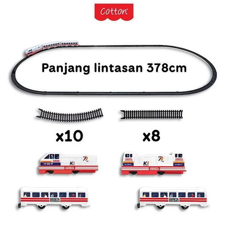 Mainan Anak Kereta Indonesia Mainan KERETA API INDONESIA 21 Pieces Train Set