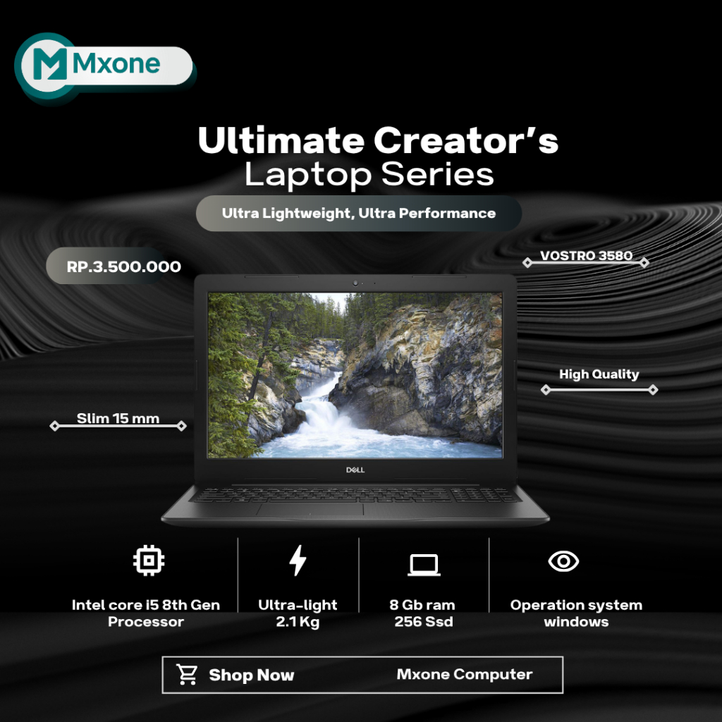 LAPTOP DELL VOSTRO 3580 RAM 8GB INTEL CORE I5 GEN 8