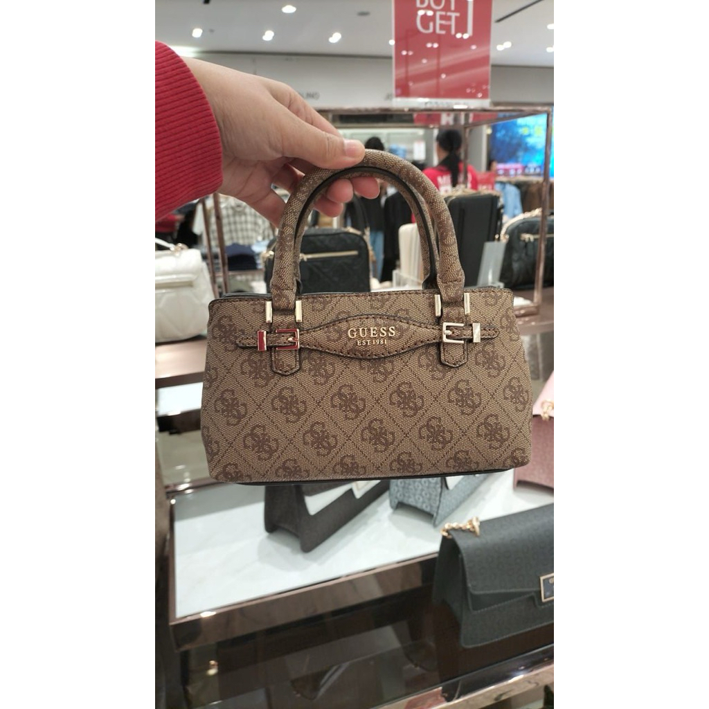 KATYA MINI SATCHEL - TAS GUESS ORIGINAL WANITA