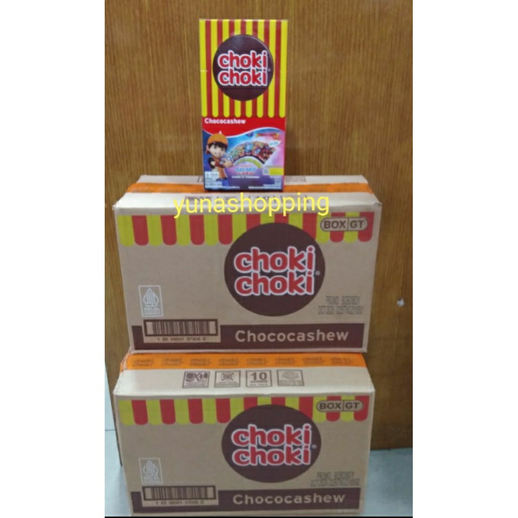 Choki choki chococashew pasta cokelat 1 dus isi 9 box (20x9gr) edisi boboiboy