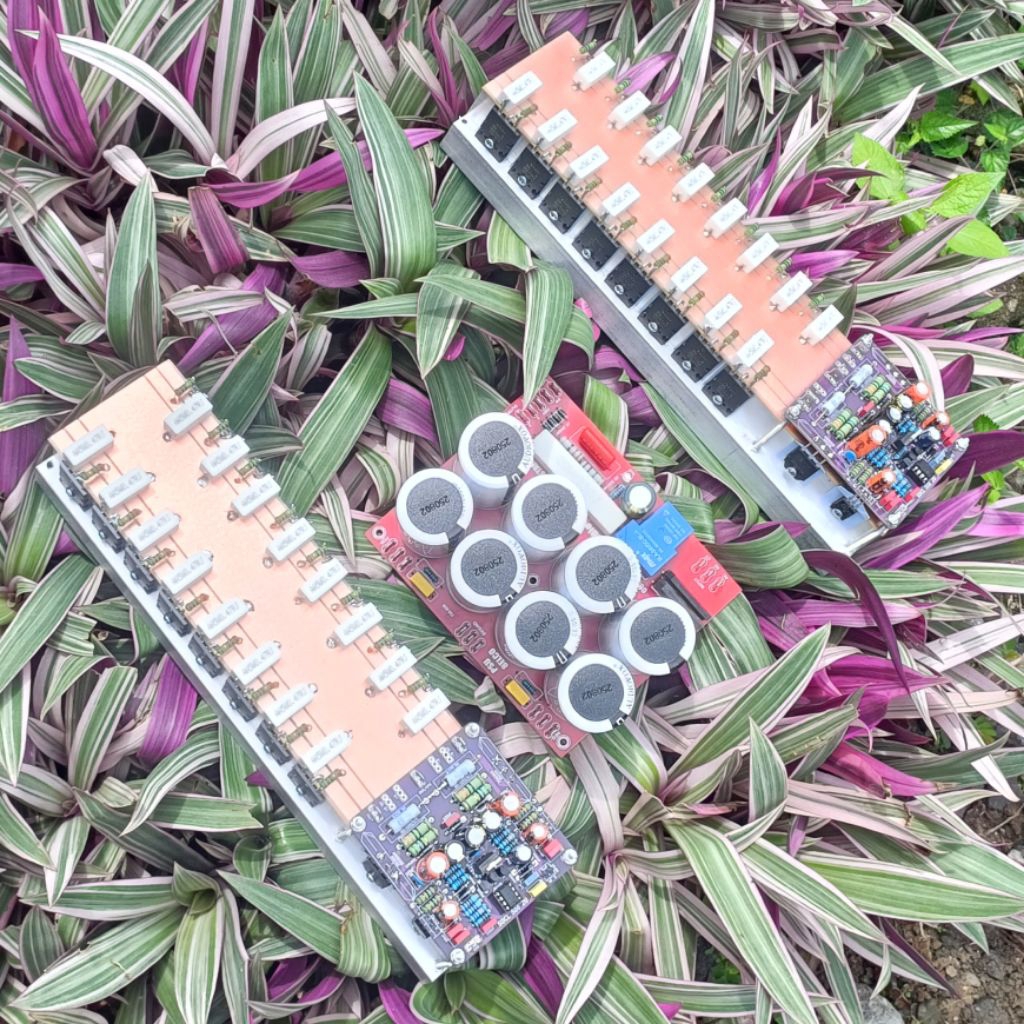 paket komplit super balap socl 506  8 set stereo PCB dobel layer 2u  +  PSU lengkap plus sofstar elc