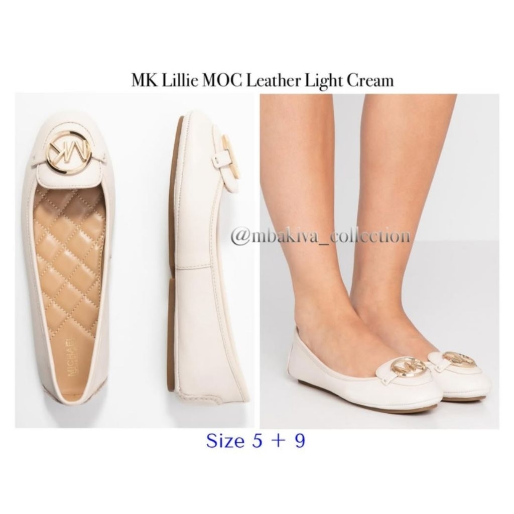 MK Lillie MOC Leather Light Cream