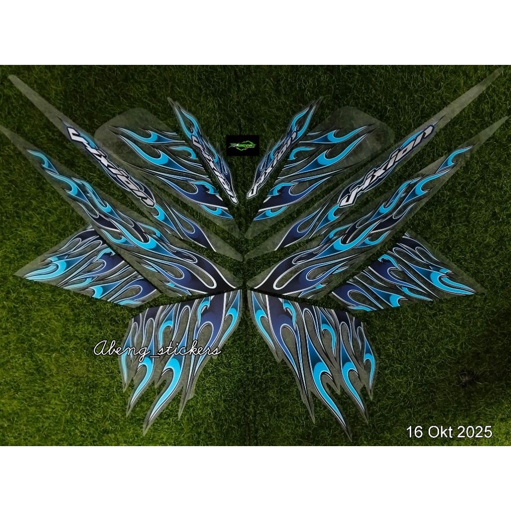 STRIPING TRANSPARAN VIXION OLD DESAIN API