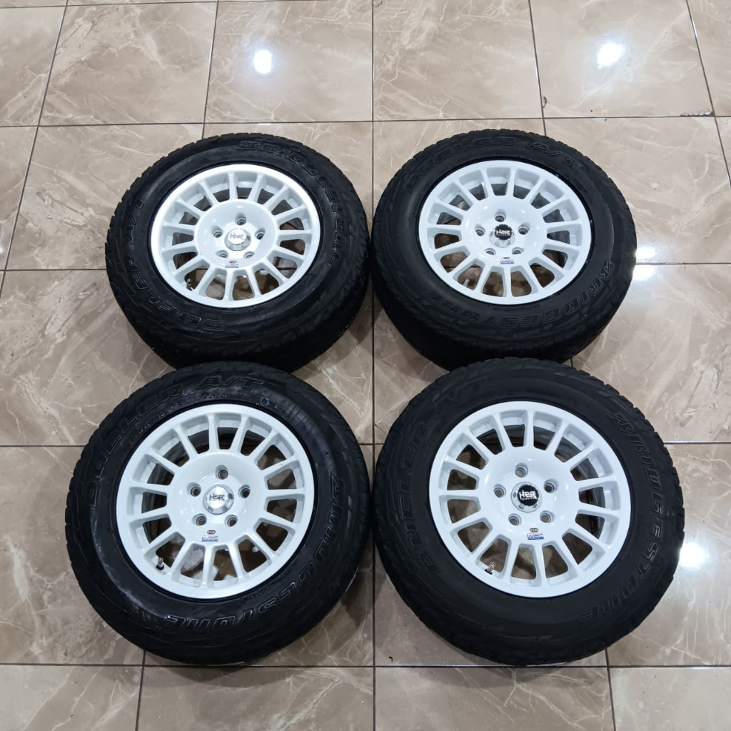 Velg Mobil Bekas Murah OZ Rally Ring 15 Baut 5x114,3 Ban Bonus 205 70 R15 Innova Xtrail Rush Terios 