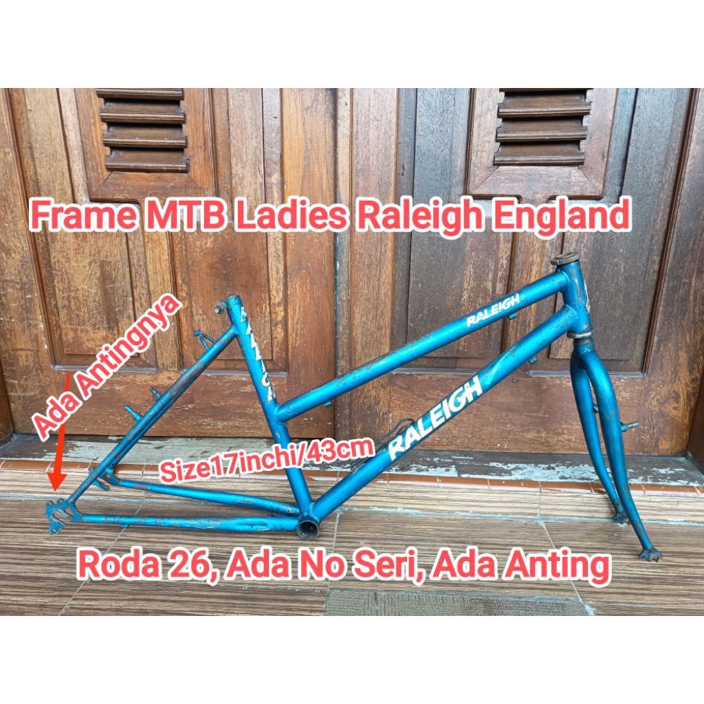 Frame MTB Ladies Raleigh England Ada Antingnya