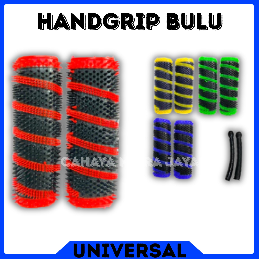 Sarung Gas Bulu / Handgrip / Grip Stang karet Bulu WarnaMotor universal