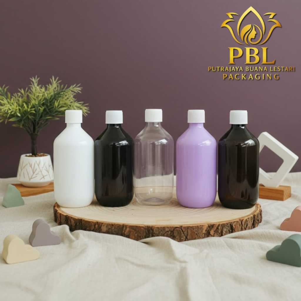 Botol Ulir 300ml Mada-Tutup Ulir Plastik Neck 24 Putih/ Botol Minyak 300ml / Botol Mada 300ml Varian
