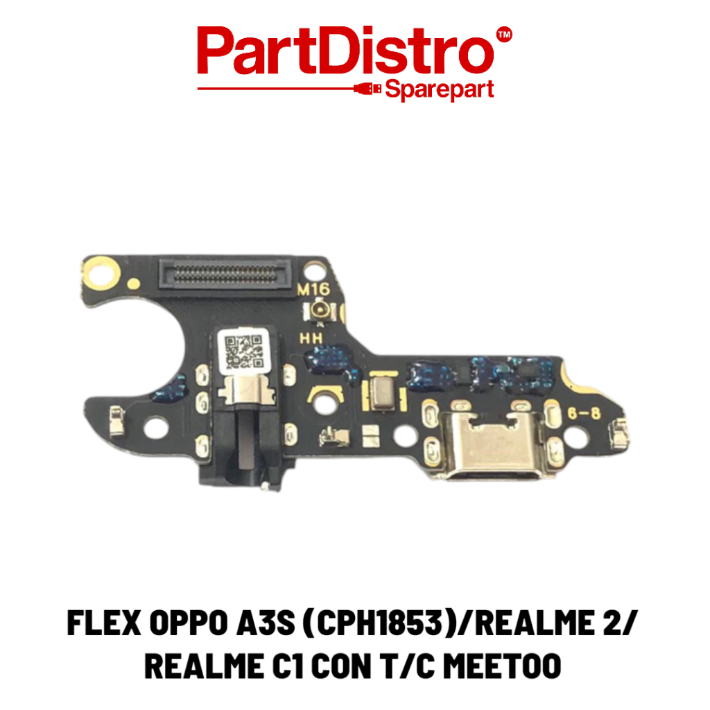 BOARD CONNECTOR CHARGER OPPO A3S CPH1853 / PCB KONEKTOR CAS OPPO A3S CPH1853 / KONEKTOR CAS OPPO REA