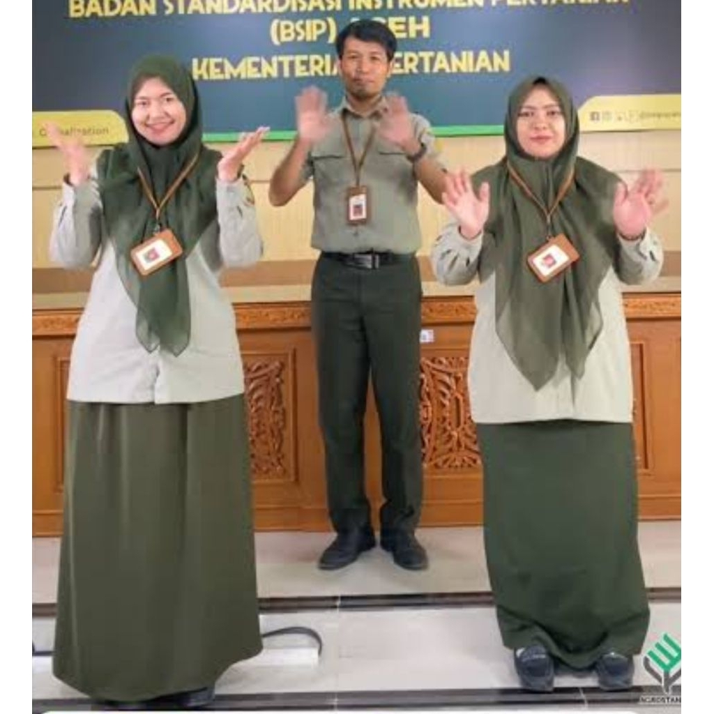 Kain bahan seragam Kementan Kementrian Pertanian Proff atasan dan bawahan kain resmi