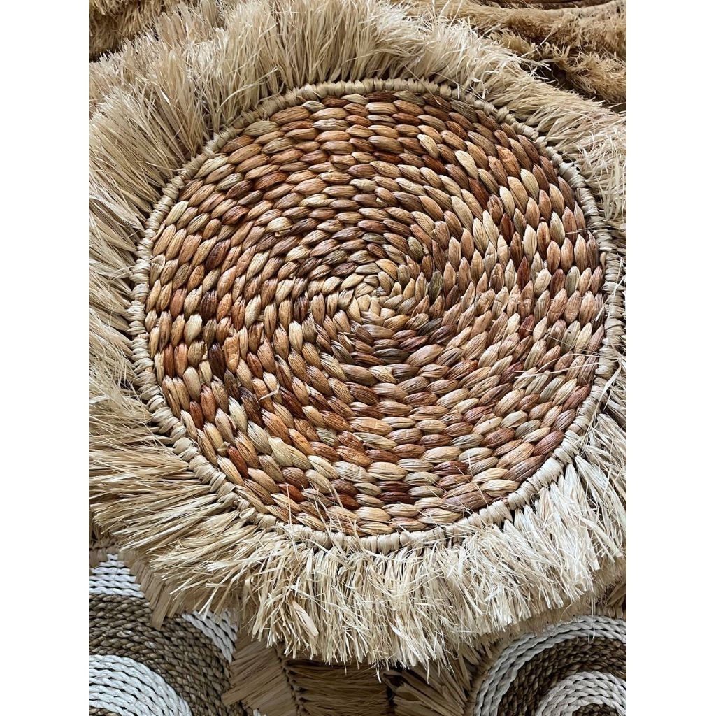 1 placemate/  walldecor anyaman sigras mendong enceng debog