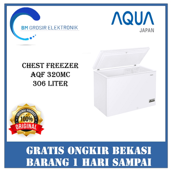AQUA CHEST FREEZER AQF 320MC CHEST FREEZER BOX 300 LITER ORIGINAL BRAND