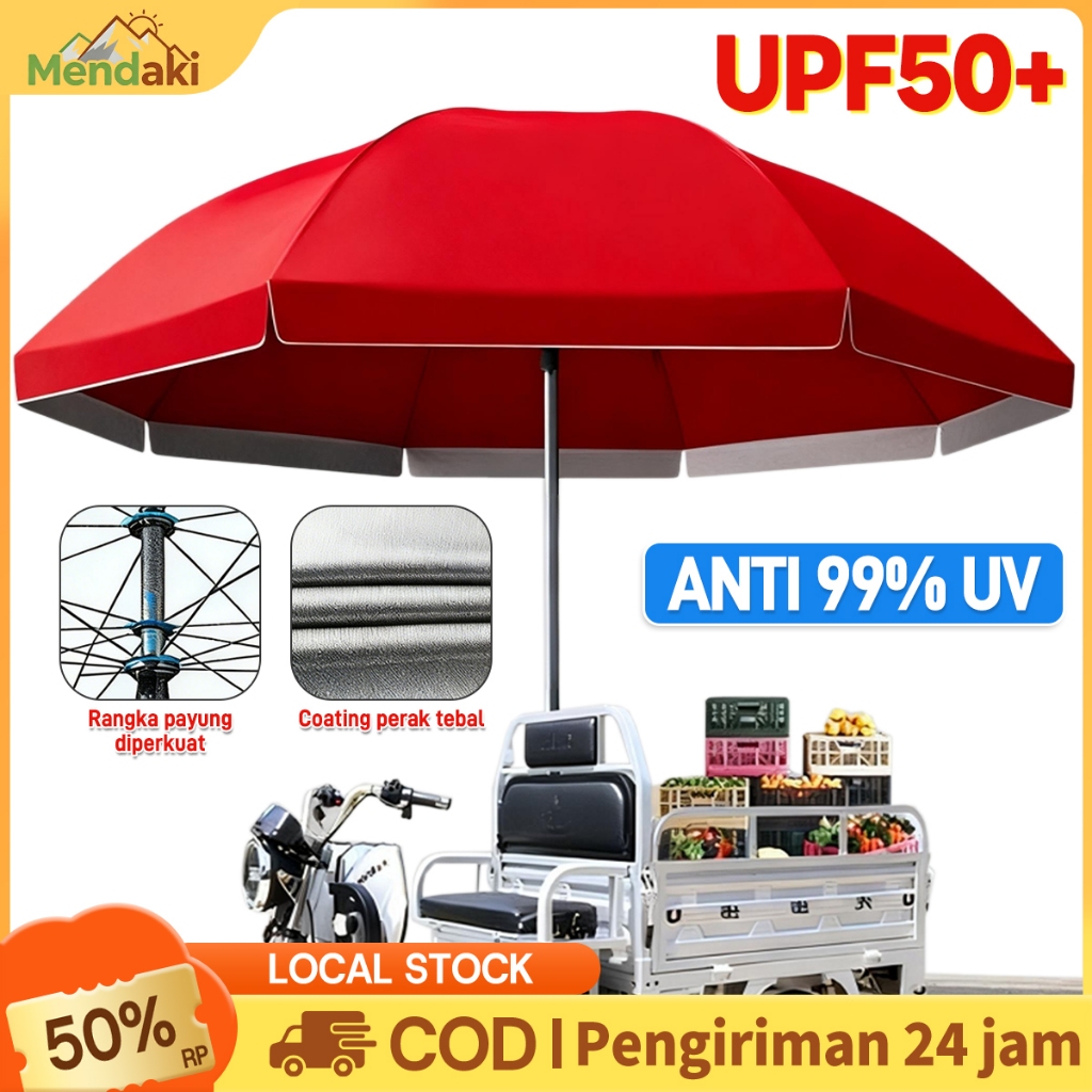 Mendaki Payung Jualan 280 CM Payung Tenda Taman Pantai Cafe Bazar Lapak dengan Sarung /Payung mataha