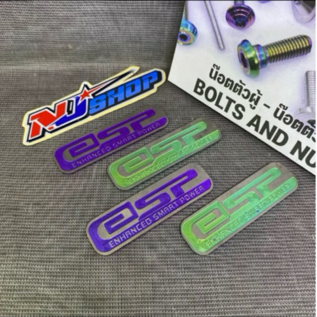 emblem esp titanium EMBLEM BOX FILTER HONDA VARIO BEAT SCOOPY STYLO PCX DLL TITANIUM ORIGINAL