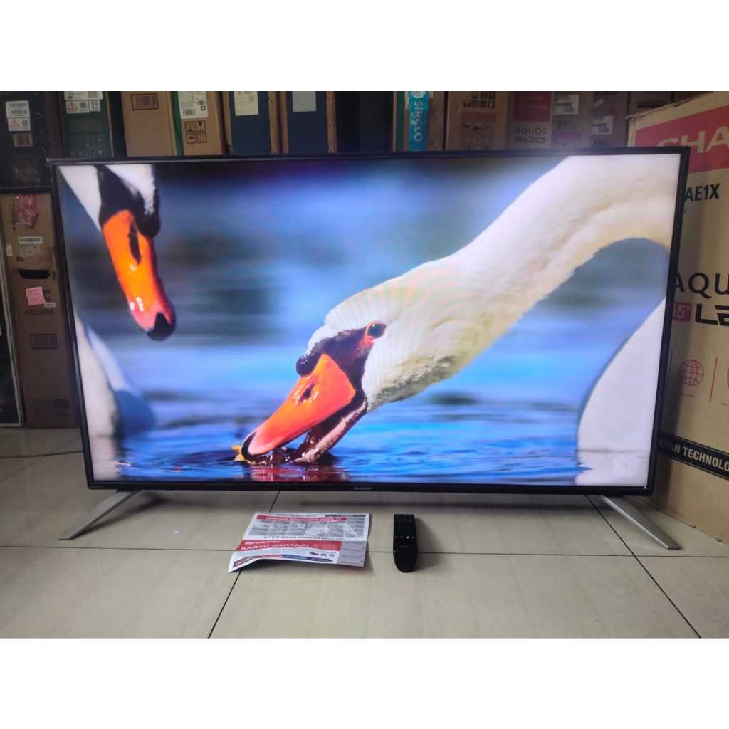 TV LED Sharp 45 IN SMART TV FULL HD YOUTUBE DIGITAL SIAP PAKAI KONDISI BEKAS MASIH SEGEL 1543F
