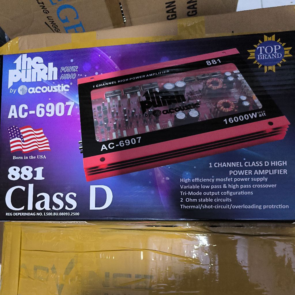 Power Moblock Mobil Acoustic P881 P882 / Power Monoblock The Punch 881 882 Power Monoblok Mobil