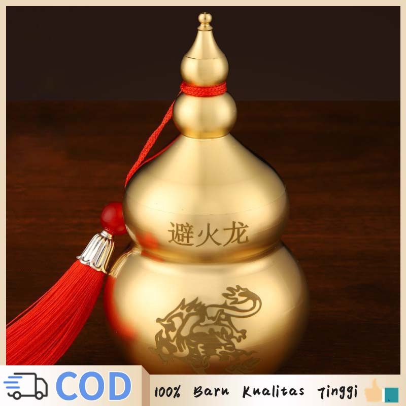 Labu Cina Original Fengshui Labu Hiasan Labu Hias Cina Pajangan Labu Kuning
