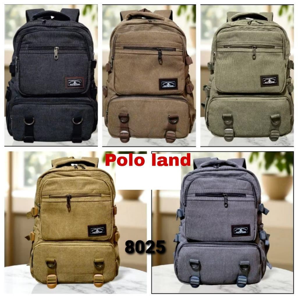 Tas ransel kanfas polo land  Original