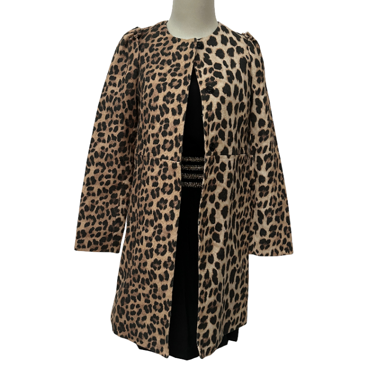 Z*R* Leopard Jacket Jaket Coat / Jaket Wanita / Jaket Wanita Korean Style / Jaket Panjang Musim Ding