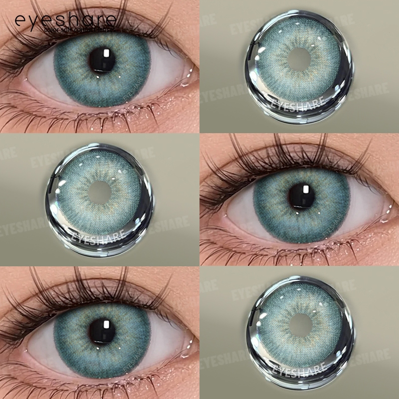 (COD) Softlens normal HOLLAND 1 pasang lensa kontak warna diameter 14.5 MM soflen Biru Lensa Berwarn