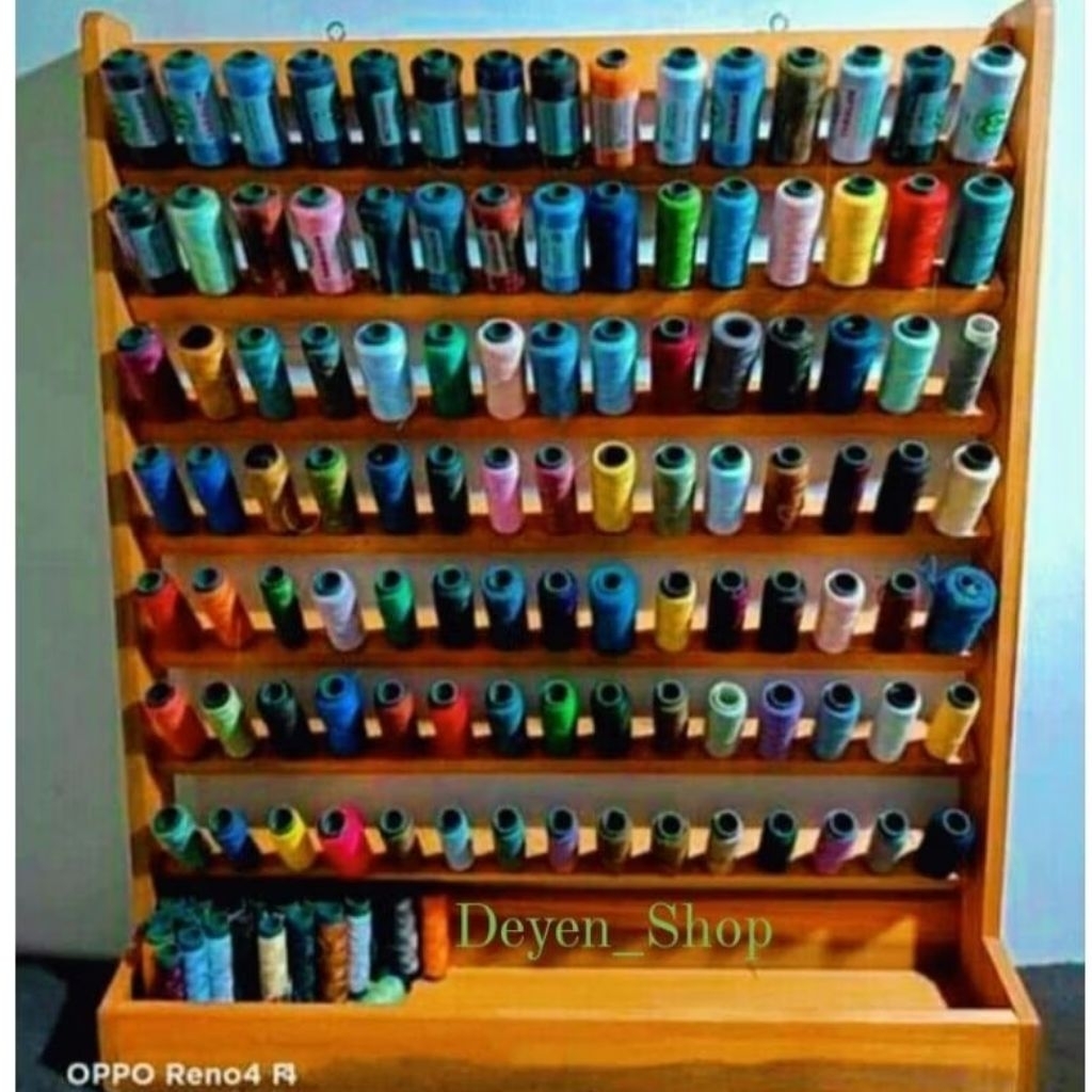 (TERMURAH) Rak BENANG jahit / rak benang jahit atau tempat benang jahit isi +-126 benang
