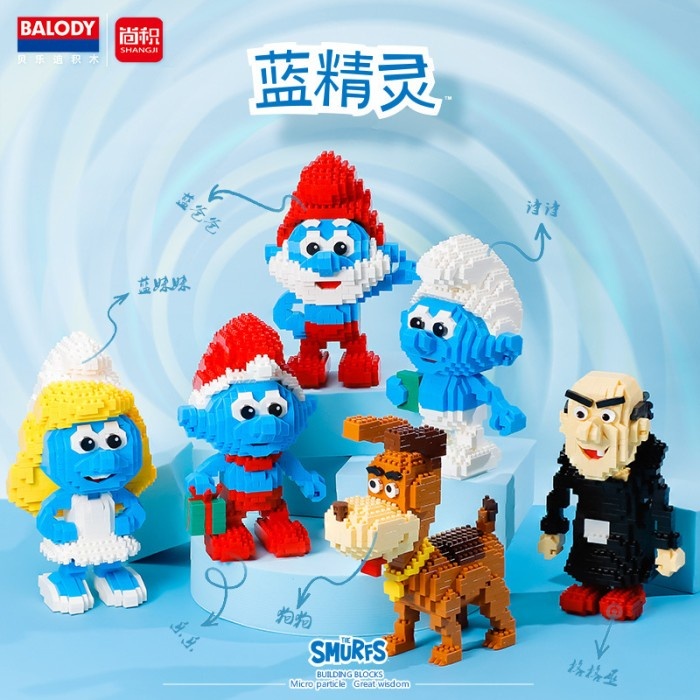 Nano Block The Smurfs Series Mainan Block Collection