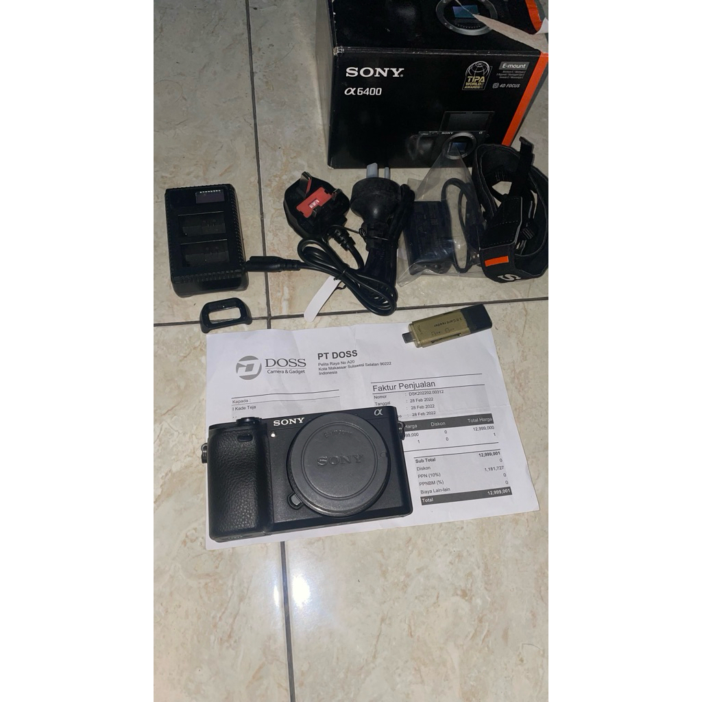 SONY A6400 Body Only SC 6000 an