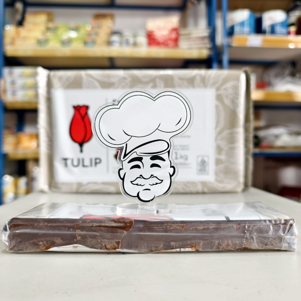 Tulip Dark Chocolate Compound 200Gr / Dark Coklat Tulip 200Gr / Coklat Dark Compound Tulip
