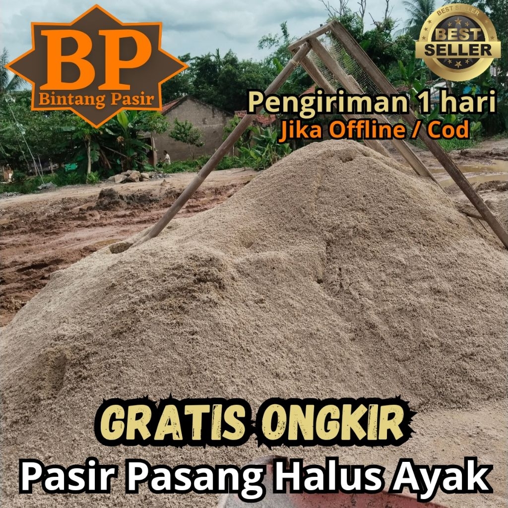 Pasir Plester Ayak / Pasir Pasang Ayak Halus / Pasir Pasang Yang Sudah Diayak / Cor