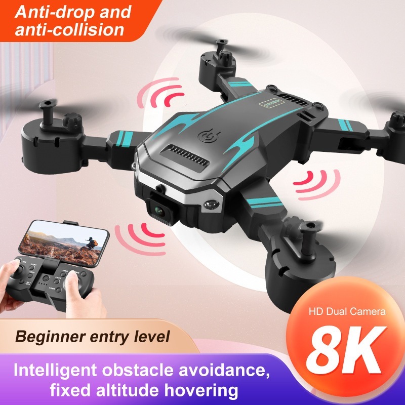 Drone Cerdas KBDF Profesional 8K dengan Dua Kamera HD - Kontrol Jarak Jauh 200 Meter, GPS, Lepas Lan