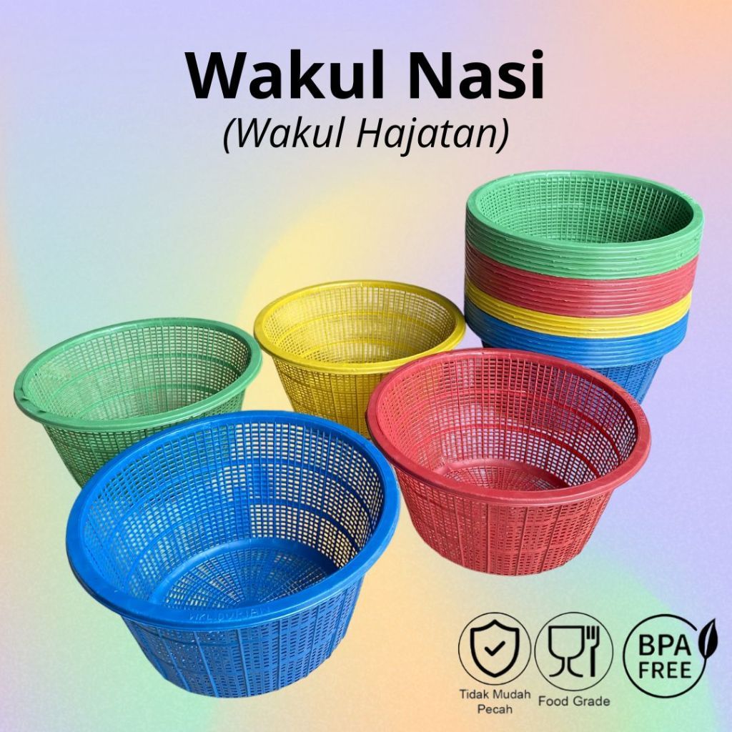 1 LUSIN 12 PCS WAKUL MORIS / WAKUL NASI / WAKUL HAJATAN