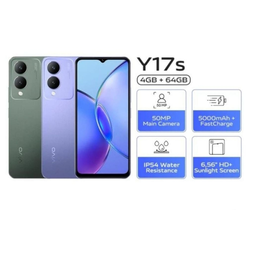 HP VIVO Y17S 4/64 GB - VIVO Y17S RAM 4GB ROM 64GB GARANSI RESMI
