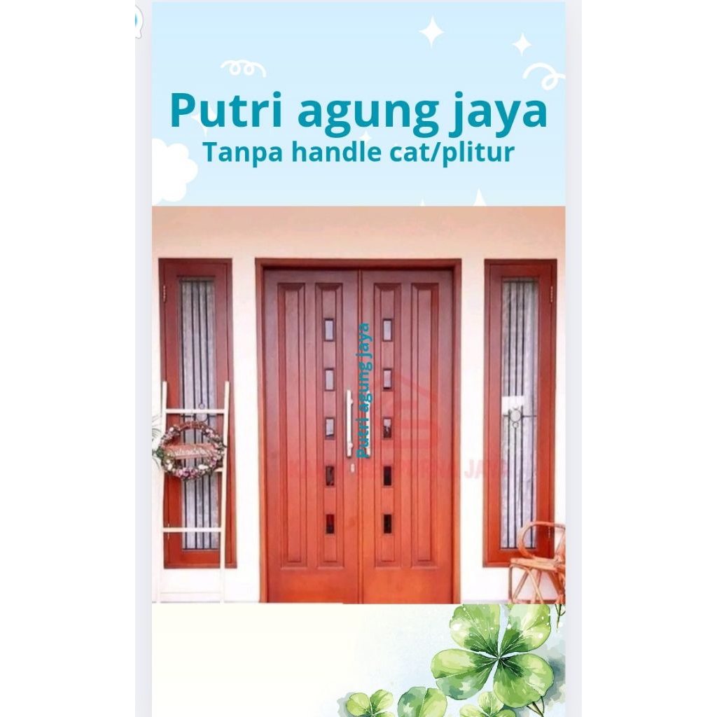 kusen+pintu kupu tarung +jendela bahan kamper dan meranti bisa custom fast responl