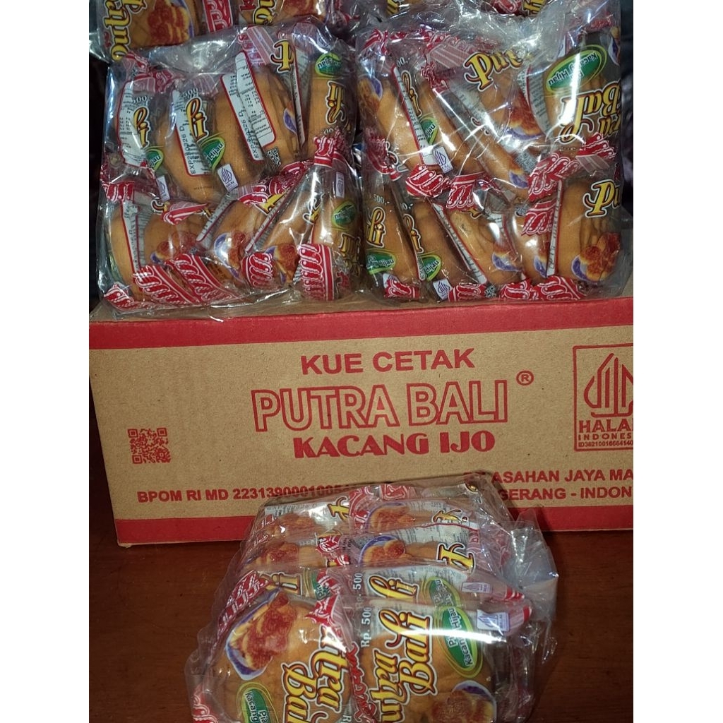 KUE CETAK PUTRA BALI(kacang hijau)1pack isi10bungkus