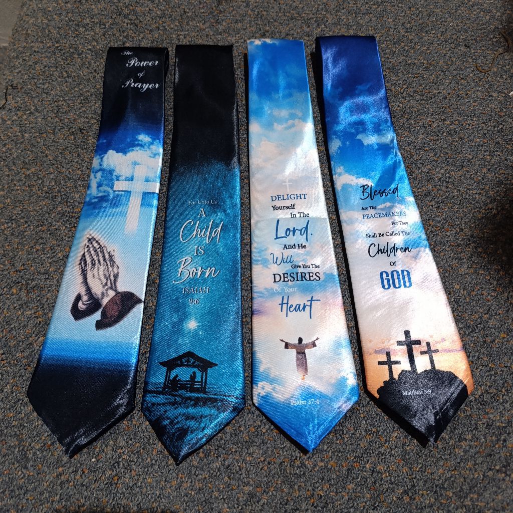 Fashion Pria Dasi Pria Dasi Rohani Greja Dasi salib Banyak motif