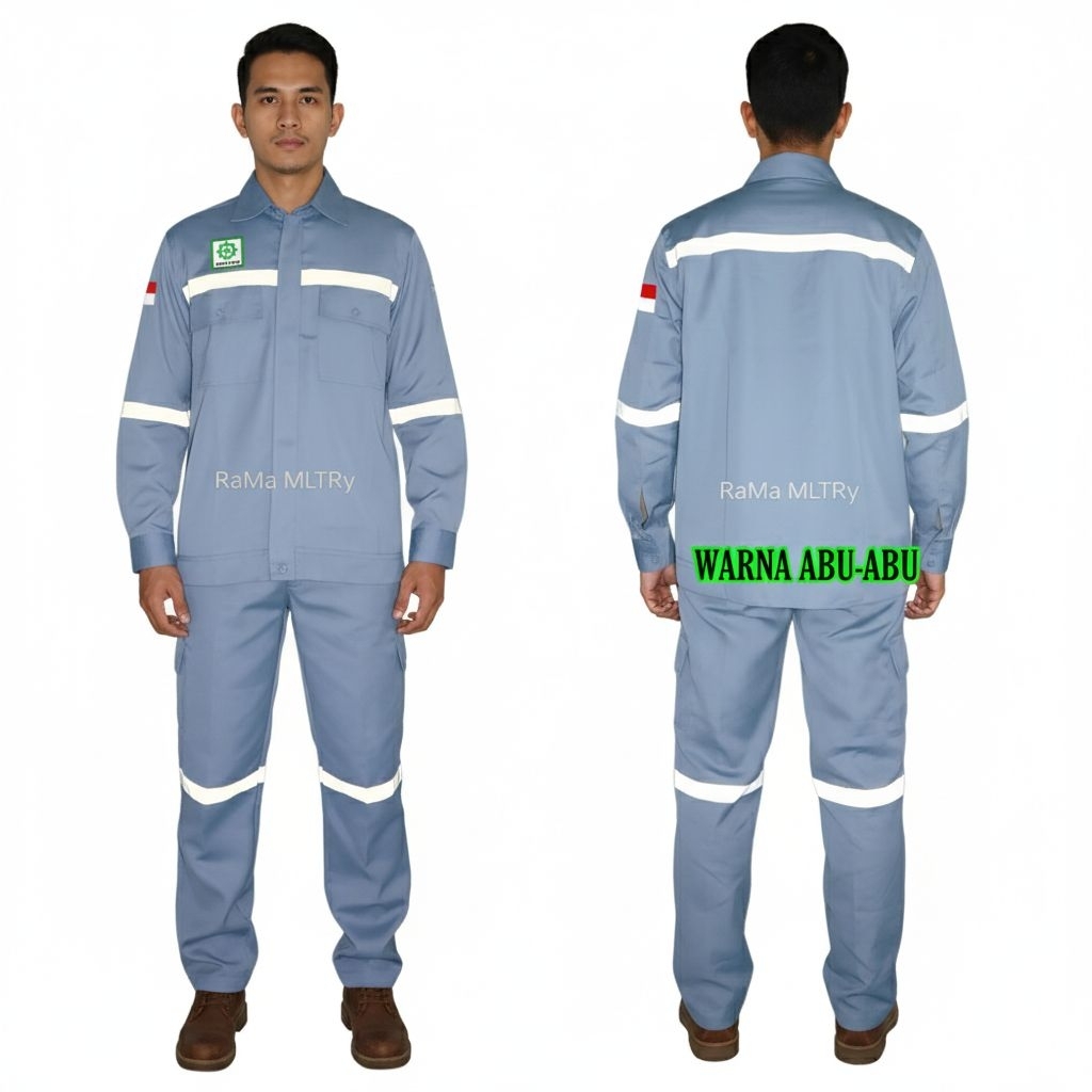 Baju stelan / stelan kerja / baju proyek stelan / wearpack stelan