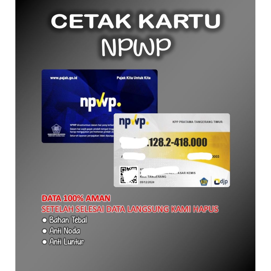 CETAK KARTU NPWP