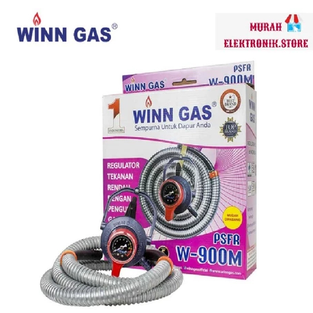 PAKET RESMI Regulator Selang Winn Gas W900 M / Selang Paket Regulator Winn Gas PSFR W 900 M