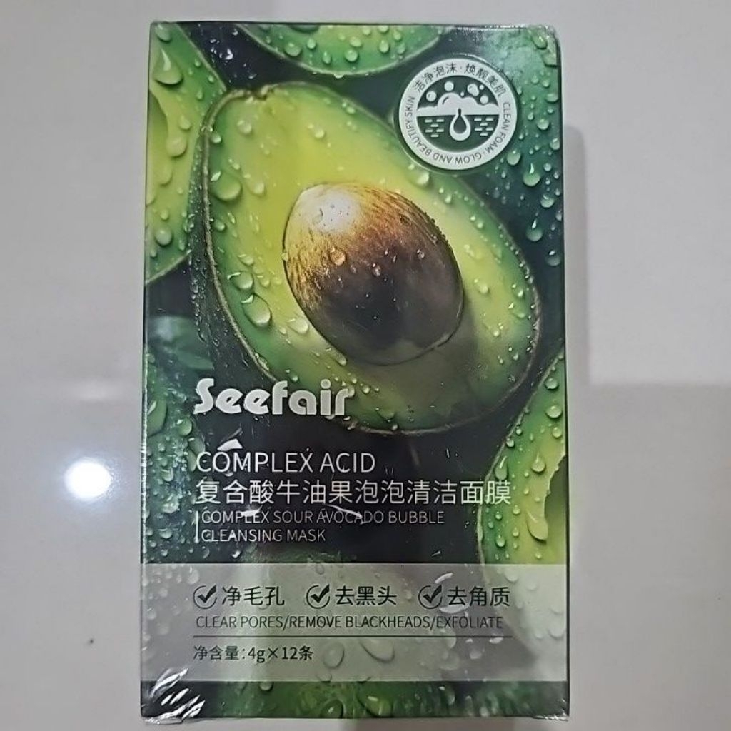 masker wajah berbusa , melembabkan, menghidrasi, mengecilkan pori pori