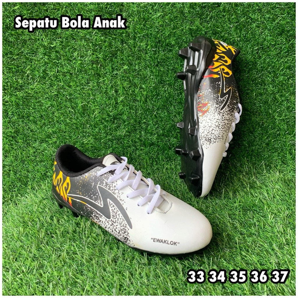 Sepatu Bola Lapangan Rumput Anak Laki Laki Perempuan Ukuran 33 34 35 36 37 Sepatu Sepakbola Anak SD 