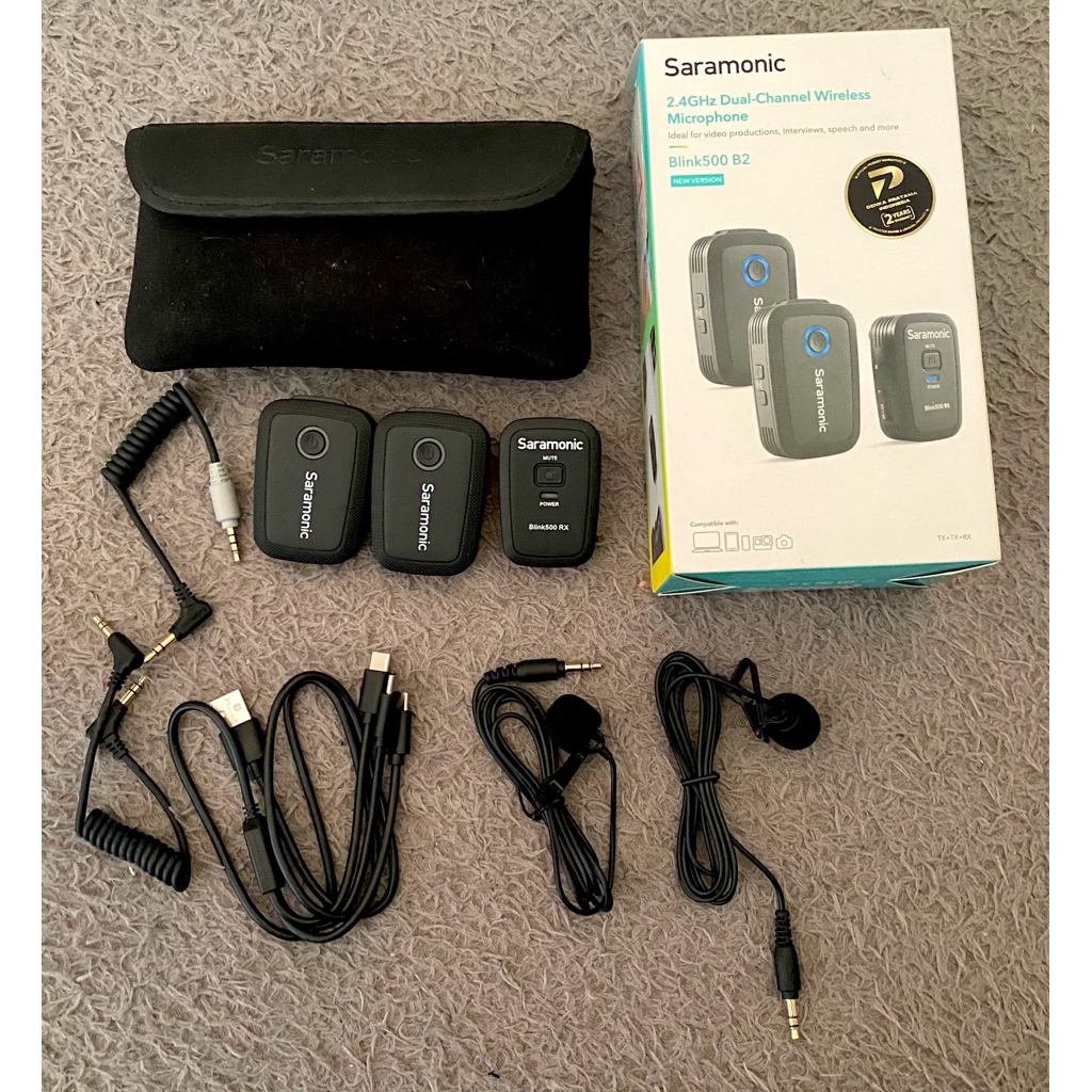 mic saramonic blink 500 B2 lengkap